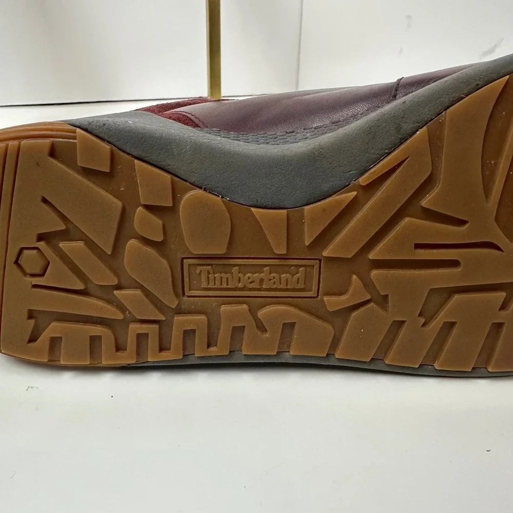 Timberland Kiri Up Waterproof Hiker Boots Burgundy Leather Suede Womens 8.5‎